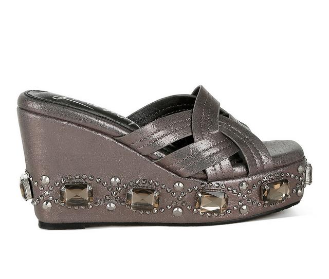Women's London Rag Blistronic Wedges in Pewter color