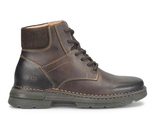 Men's Born Erik Hiking Boots in Dark Brown color
