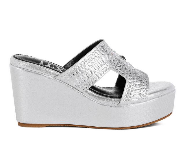 Women's London Rag Marnier Wedges in Silver color