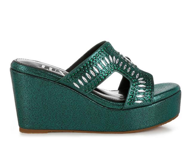 Women's London Rag Marnier Wedges in Green color