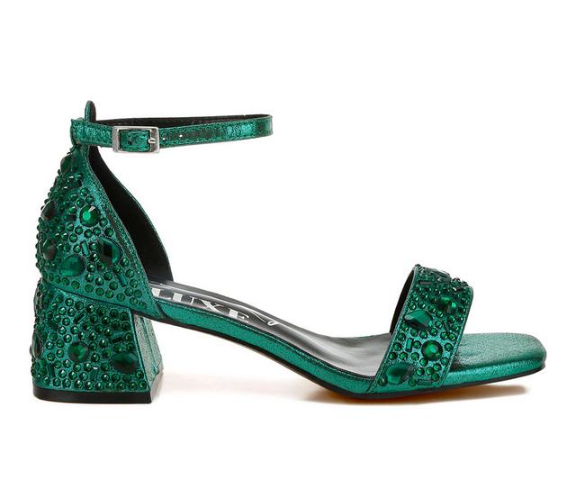 Women's London Rag Nocturnal Dress Sandals in Green color