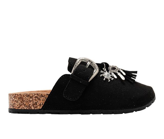 Girls' Bebe Little Kid Shane Clogs in Black color