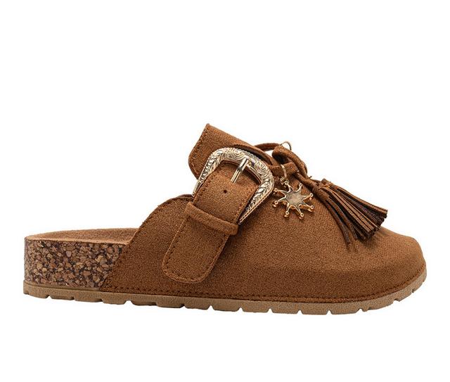 Girls' Bebe Little Kid Shane Clogs in Cognac color