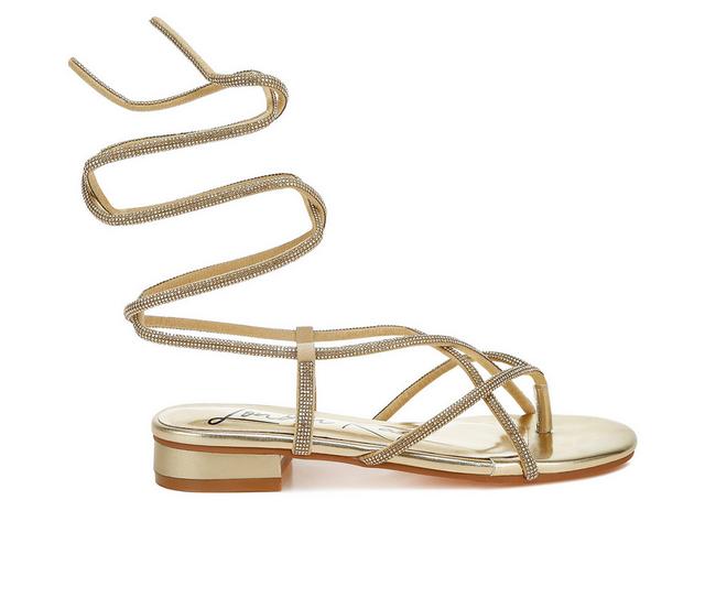 Women's London Rag Babbity Lace-up Sandals in Gold color