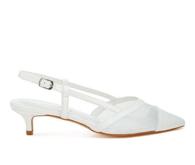 Women's London Rag Temptress Dress Sandals in White color