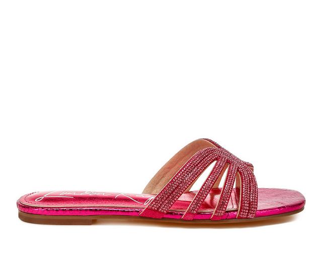 Women's London Rag Dindy Sandals in Fushia color