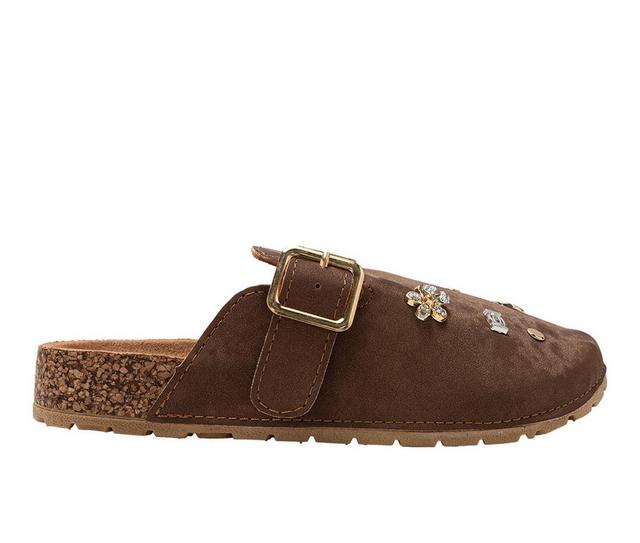 Girls' Bebe Little Kid Dara Clogs in Brown color