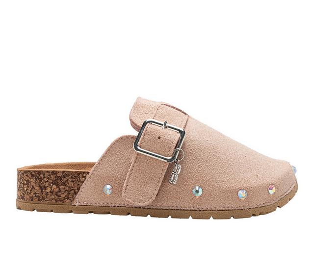 Girls' Bebe Little Kid Destiny Clogs in Blush color