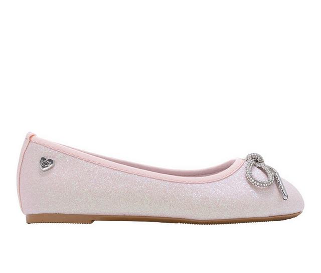 Girls' Bebe Little Kid Gina Flats in Blush color