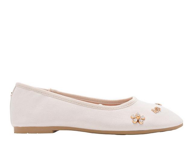 Girls' Bebe Little Kid Briana Flats in Tan color