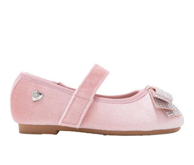 Girls' Bebe Toddler Lil Giselle Flats in Lt Pastel Pink color