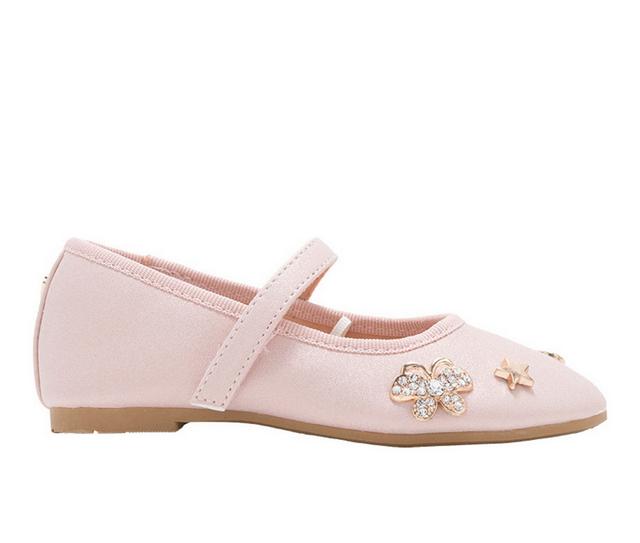 Girls' Bebe Toddler Lil Briana Flats in Blush color