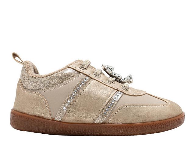 Girls' Bebe Toddler Lil Teddy Sneakers in Tan color