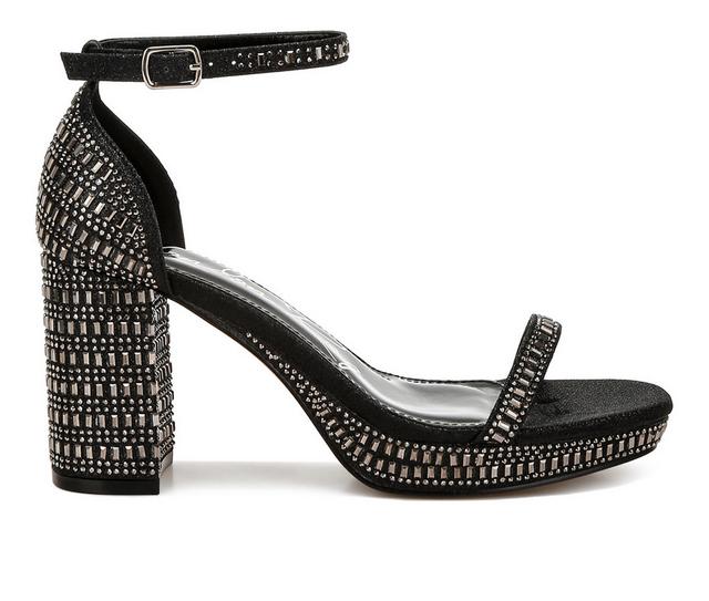 Women's London Rag Ronan Dress Sandals in Black color