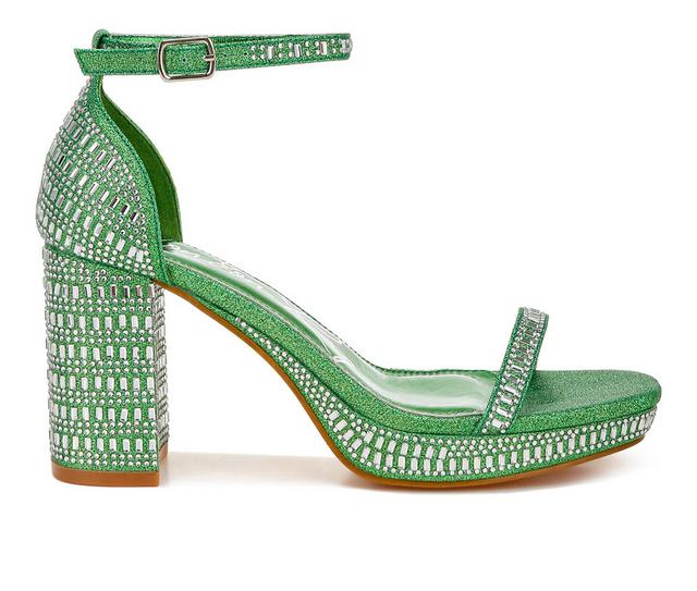 Women's London Rag Ronan Dress Sandals in Green color