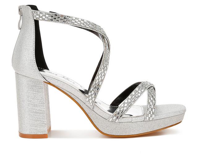 Women's London Rag Infatuated Dress Sandals in Silver color