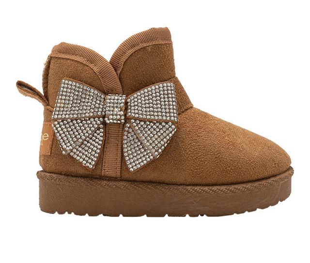 Girls' Bebe Toddler Blair Boots in Cognac color