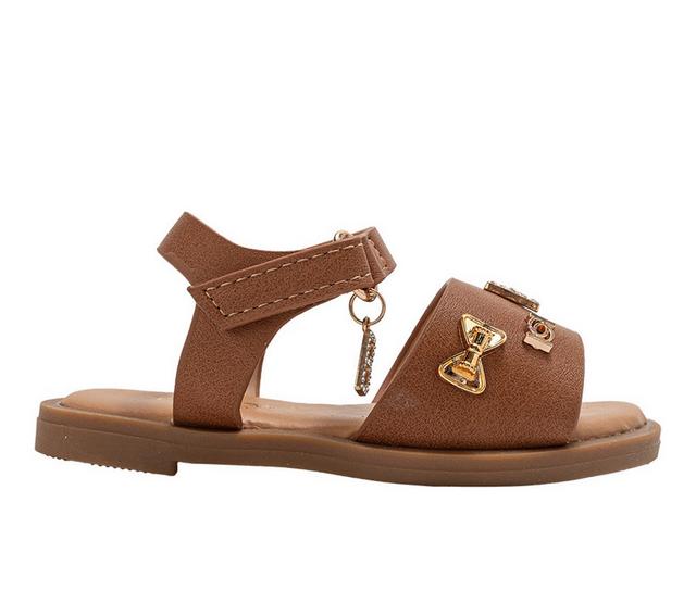 Girls' Bebe Toddler Blair Boots in Cognac PU color