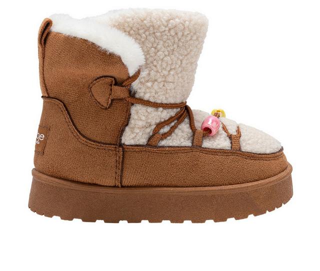 Girls' Bebe Toddler Baxton Winter Boots in Maple color