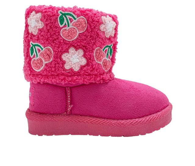 Girls' Bebe Toddler Jamie Winter Boots in Fuchsia color