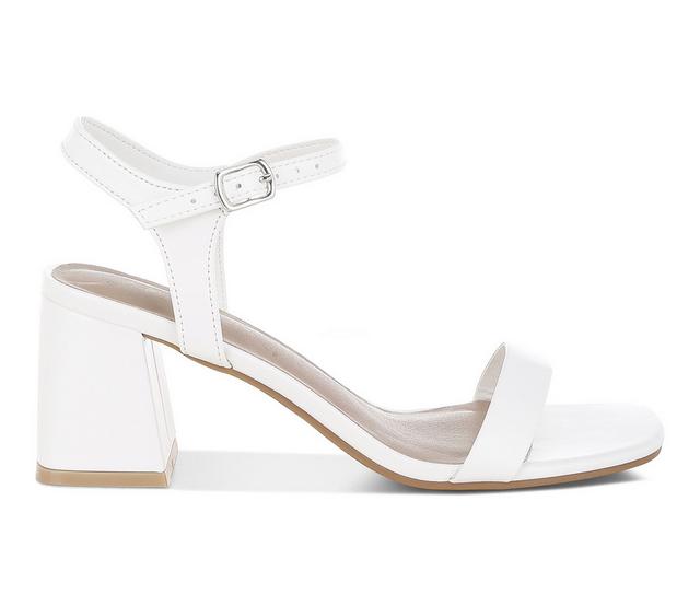 Women's London Rag Kazara Dress Sandals in White color