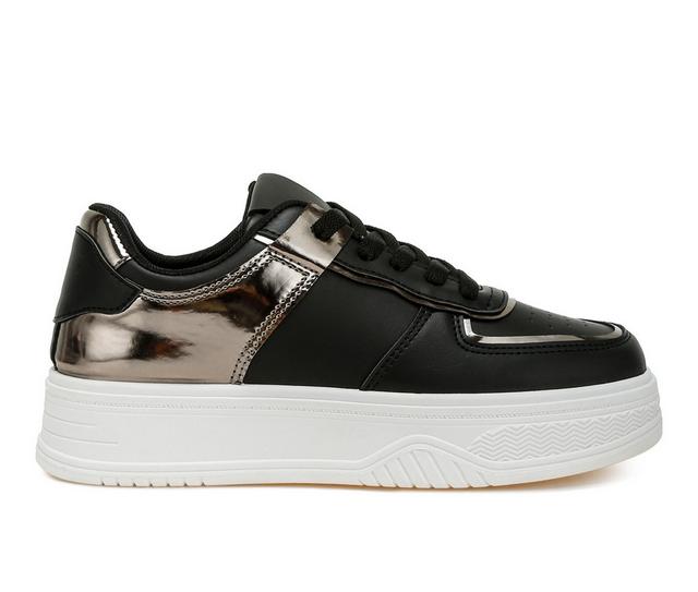 Women's London Rag Scouts Sneakers in Black/Pewter color