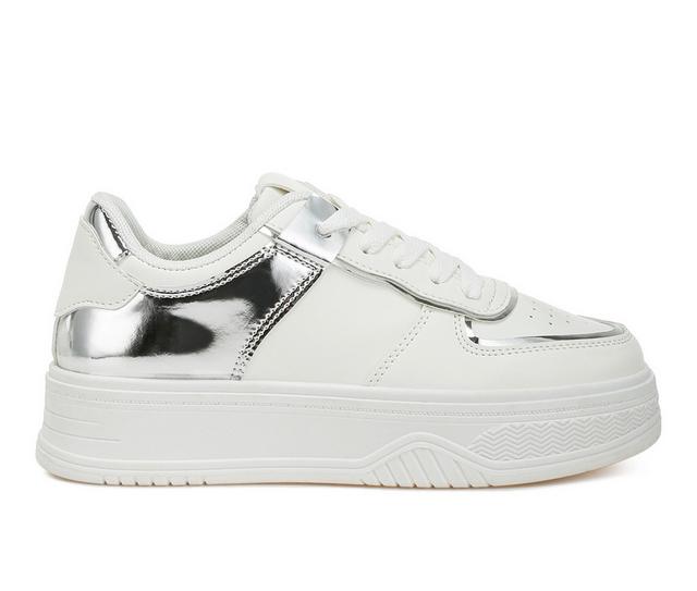 Women's London Rag Scouts Sneakers in White/Silver color