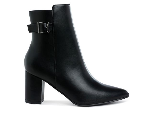 Women's London Rag Conchos Booties in Black color