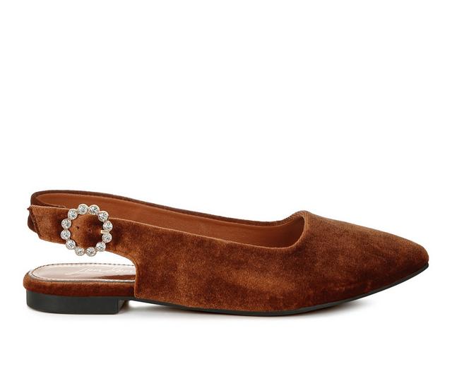 Women's London Rag Dolan Flats in Brown color