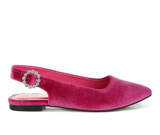 Women's London Rag Dolan Flats in Fuschia color