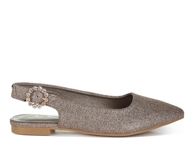 Women's London Rag Giora Flats in Bronze color