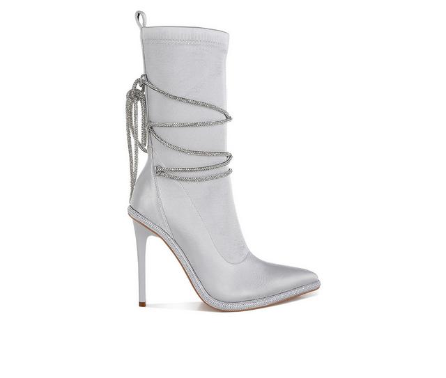 Women's London Rag Dacia Booties in Silver color