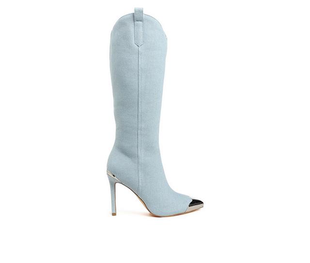 Women's London Rag Ridda Heeled Boots in Blue color