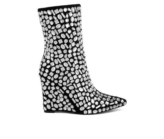 Women's London Rag Trend Booties in Black color