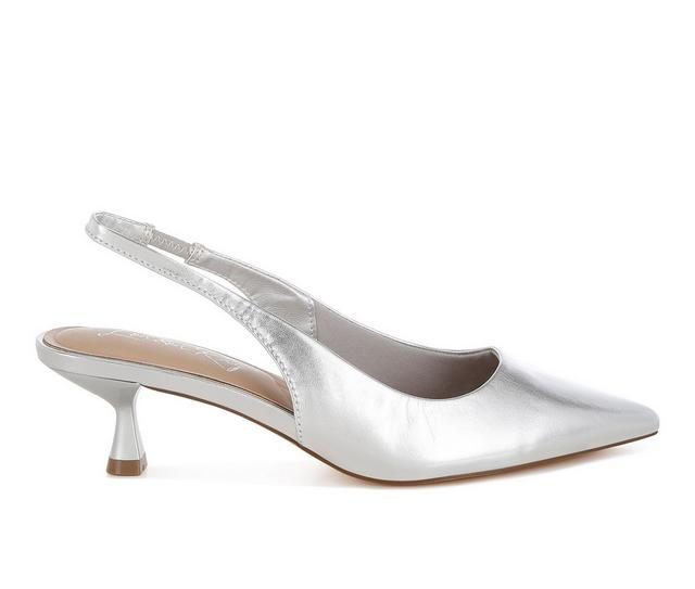 Women's London Rag Pentas Pumps in Silver color