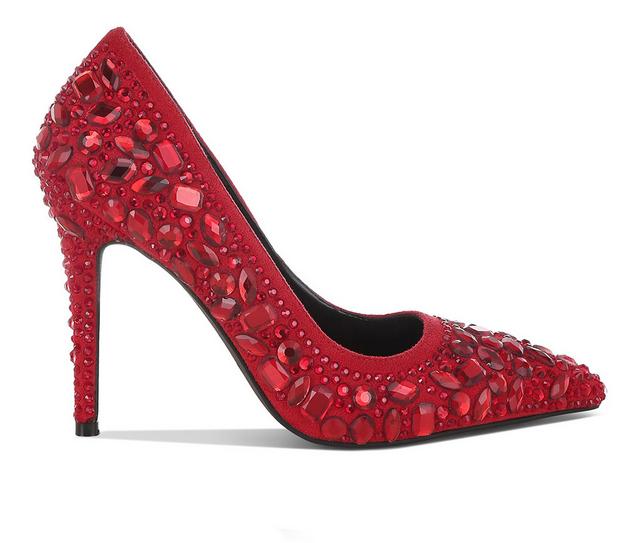 Women's London Rag Iceout Pumps in Red color