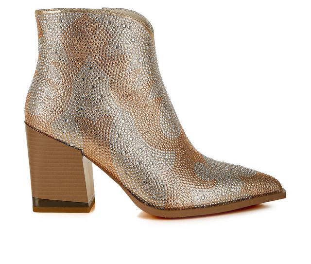 Women's London Rag Mugler Booties in Gold color