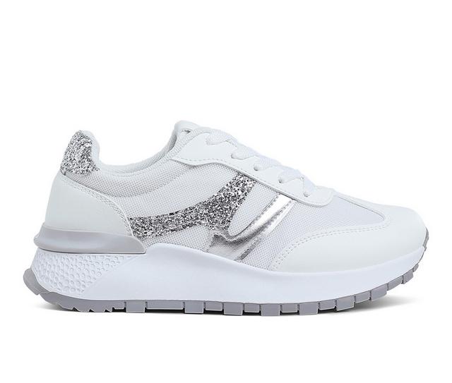 Women's London Rag Tapers Sneakers in White/Silver color