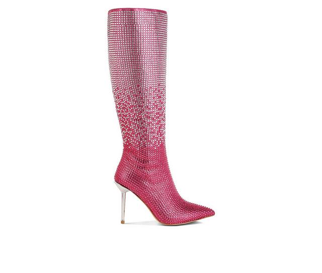 Women's London Rag Orymple Knee High Boots in Pink color