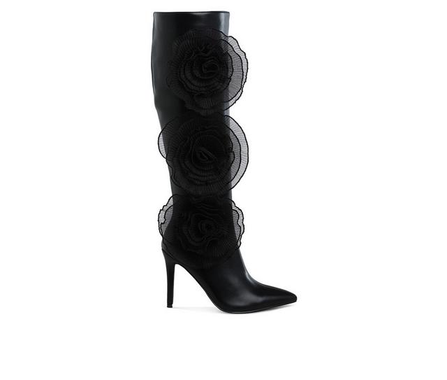 Women's London Rag Chinkara Knee High Boots in Black color