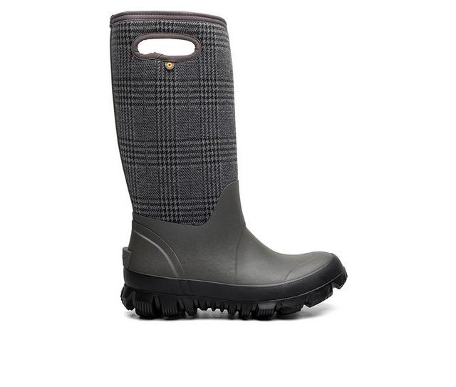 Women's Bogs Footwear Whiteout Plaid Winter Boots in Cement Multi color