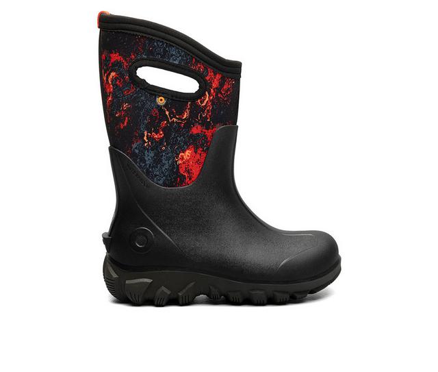 Kids' Bogs Footwear Little Kid & Big Kid Classic Acid Rain Rain Boots in Black Multi color