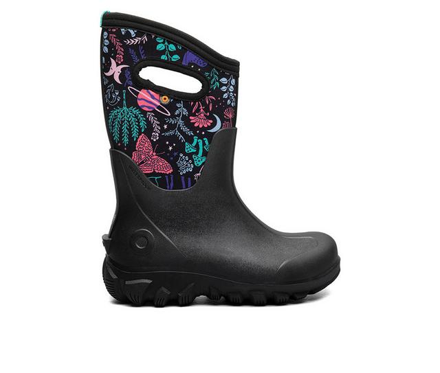 Girls' Bogs Footwear Little Kid & Big Kid Cosmic Forest Ran Boots in Black Multi color