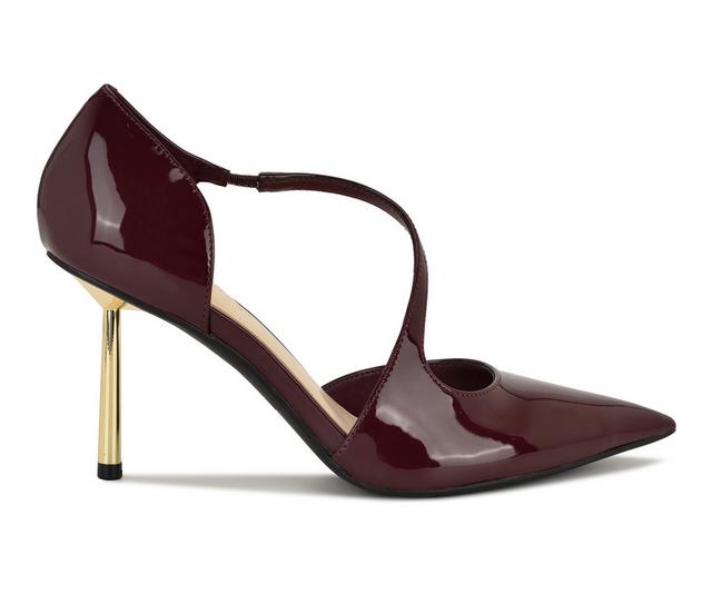 Women's Nine West Dreke Pumps in Dark Red Patent color