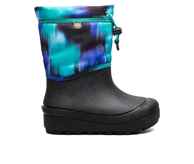Kids' Bogs Footwear Snow Shell Northern Lights Winter Boots in Black Multi color