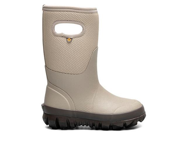 Kids' Bogs Footwear Little Kid & Big Kid Whiteout Dots Rain Boots in Taupe color