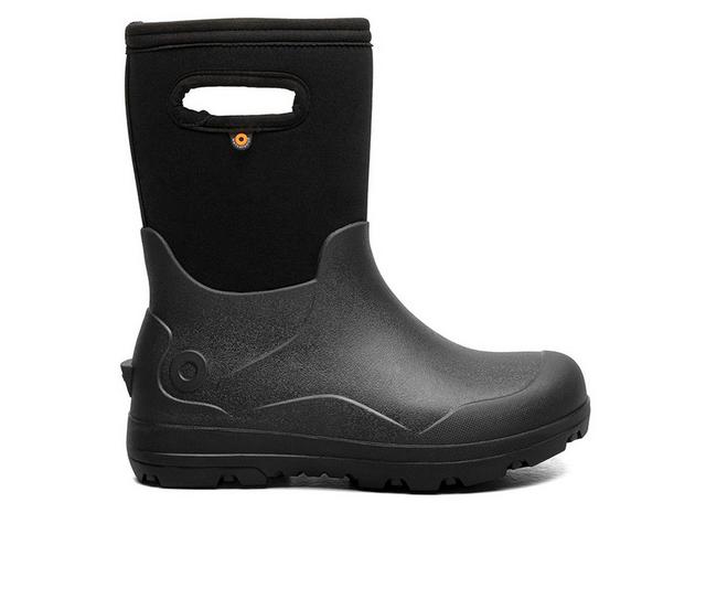 Kids' Bogs Footwear York Seamless Rain Boots in Black color