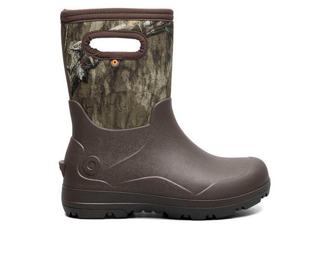 Boys' Bogs Footwear Little Kid & Big Kid York Seamless Mossy Rain Boots in Mossy Oak color