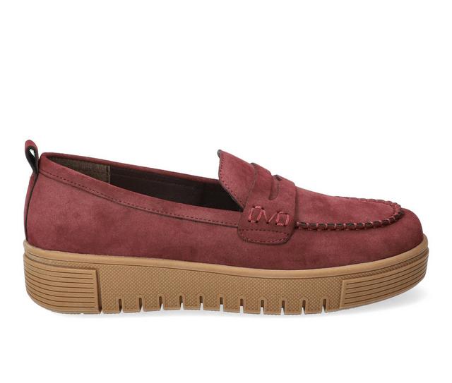 Women's Bella Vita Bo Loafers in Burgundy color