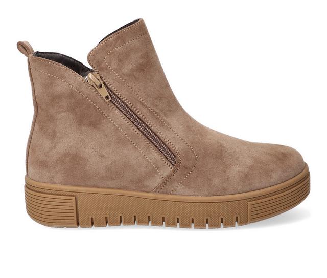 Women's Bella Vita Oaklee Booties in Taupe color